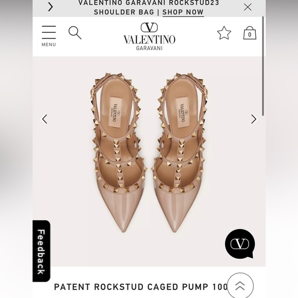 Valentino PATENT ROCKSTUD CAGED PUMP - Picture 4 of 7